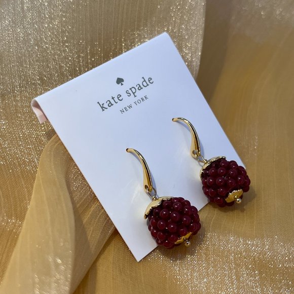 Kate Spade Very Berry Drop Earrings - Picture 3 of 7